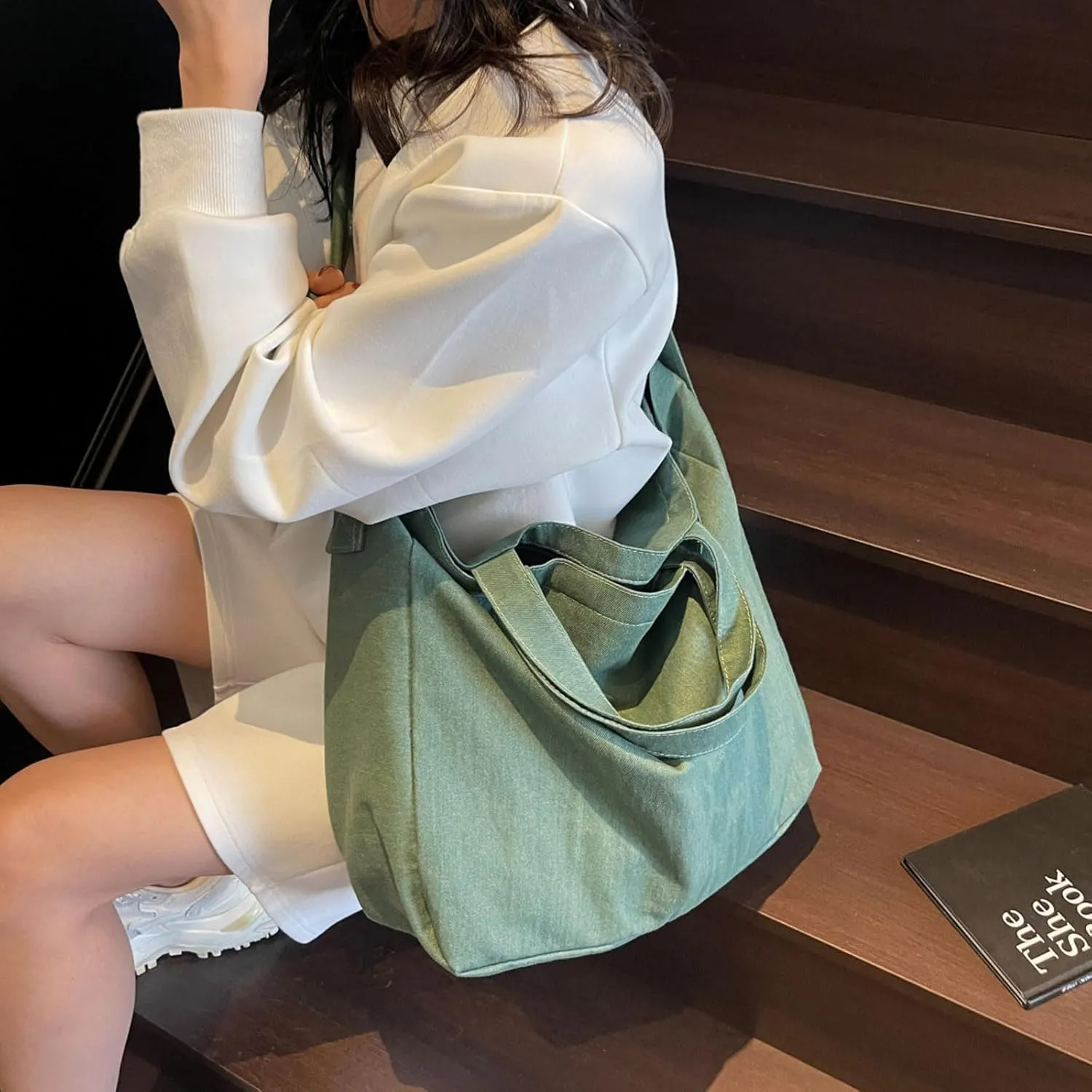 Casual Crossbody Bag Plain Messenger Bag Hobo Shoulder Bag Travel Daypacks