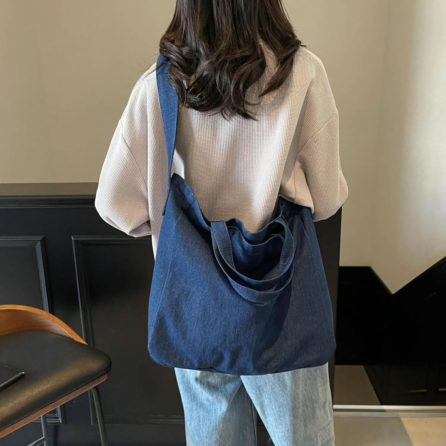 Casual Crossbody Bag Plain Messenger Bag Hobo Shoulder Bag Travel Daypacks