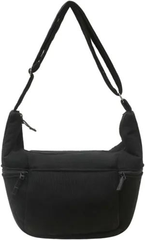 Casual Dumpling Purse for Women Pure Color Cross Body Bags with Large Capacity Athletic Striped Sling Shoulder Bags