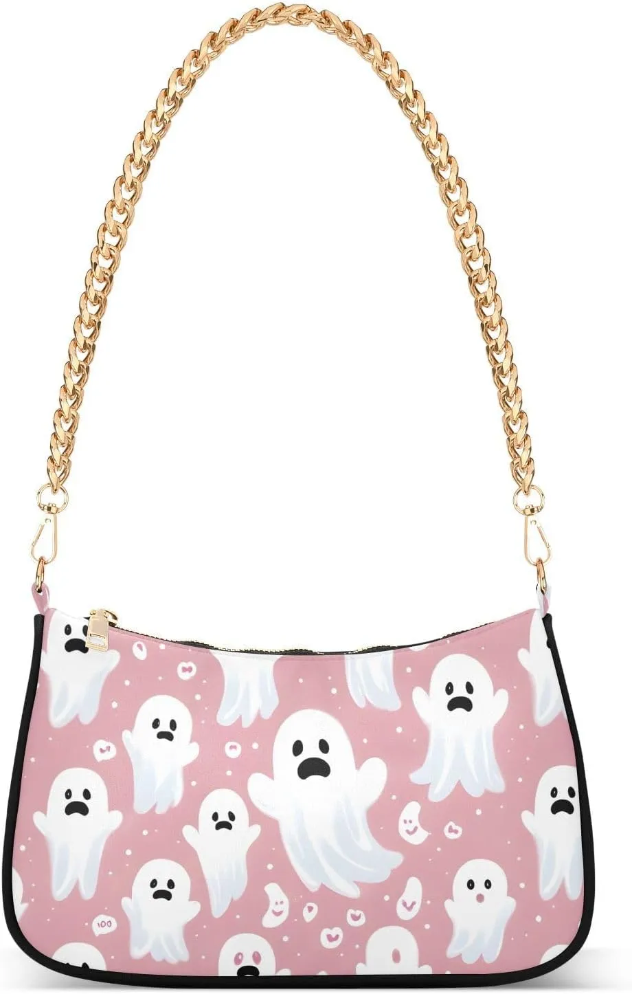 CEBUGI Crossbody Bags for Women Shoulder Purse Cute Ghosts Handbags Stylish Clutch Purse with Chain Strap