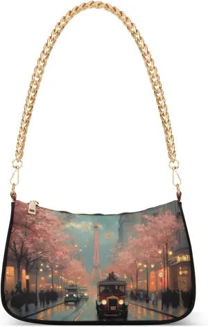 CEBUGI Crossbody Bags for Women Shoulder Purse Flower Handbags Stylish Clutch Purse with Chain Strap