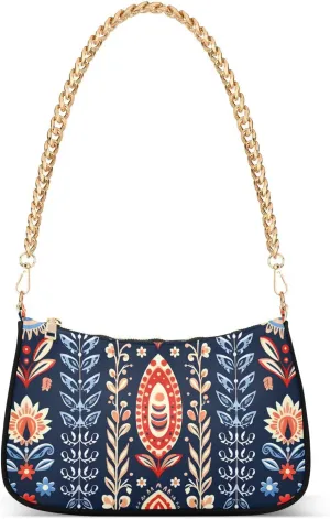 CEBUGI Crossbody Bags for Women Shoulder Purse Flower Handbags Stylish Clutch Purse with Chain Strap
