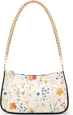 CEBUGI Crossbody Bags for Women Shoulder Purse Small Floral Handbags Stylish Clutch Purse with Chain Strap