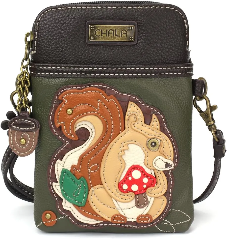 CHALA Crossbody Cell Phone Purse | Women's Multi-Color Wristlet Handbags with Adjustable Strap