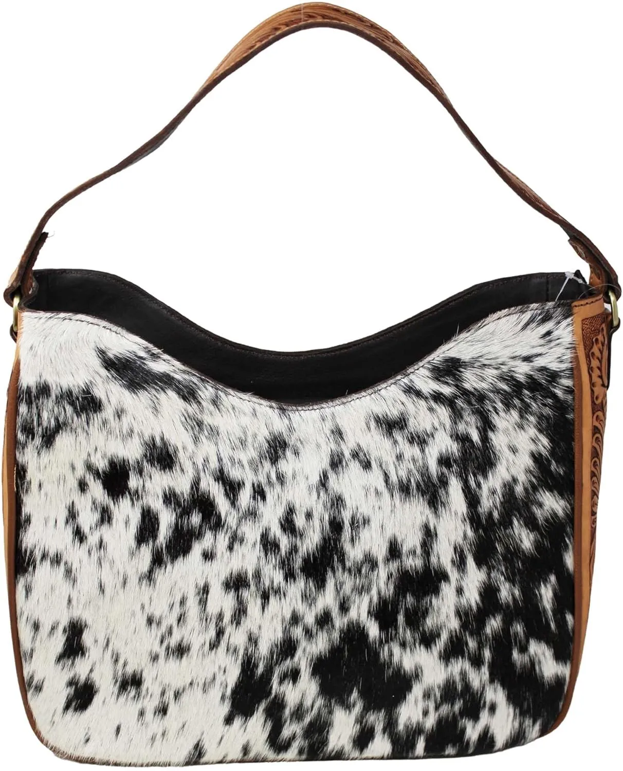 CHALLENGER Women's Western Cowhide Floral Tooled Leather Shoulder Concealed Carry Handbag Purse 18RSH28