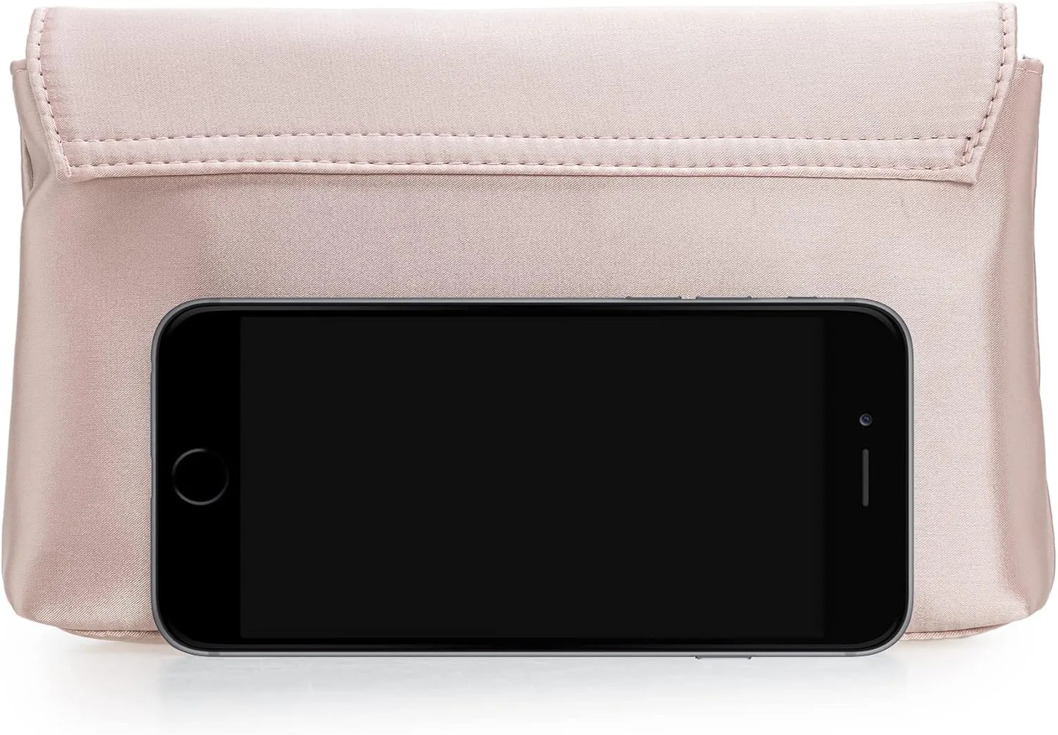 CHARMING TAILOR Evening Bag for Women Pleated Flap Satin Formal Purse Diamantes Brooch Embellished Clutch