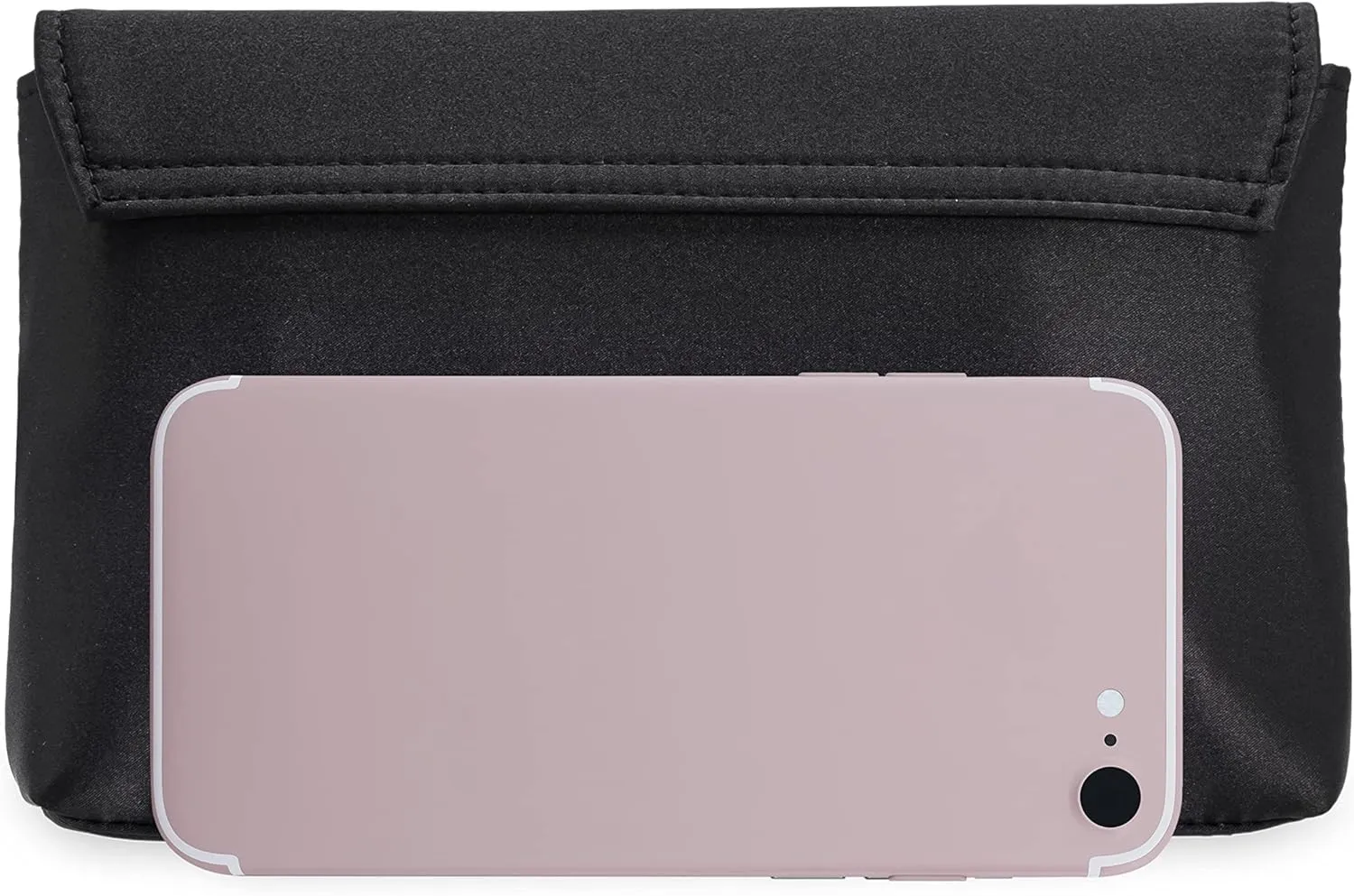 CHARMING TAILOR Evening Bag for Women Pleated Flap Satin Formal Purse Diamantes Brooch Embellished Clutch