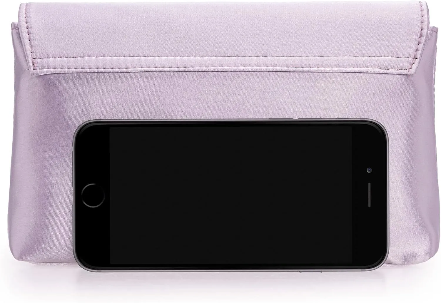 CHARMING TAILOR Evening Bag for Women Pleated Flap Satin Formal Purse Diamantes Brooch Embellished Clutch