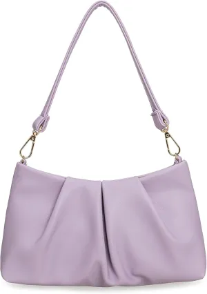 CHARMING TAILOR Women Clutch Bag Dressy Formal Handbag Pleated PU Clutch Purse for Cocktail Prom Wedding Party