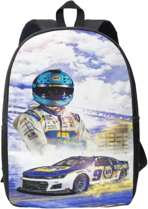 Chase-Elliott-Car-9 Backpack Work Rucksack Computer Bag 17 Inch Travel Backpack Gym Bags