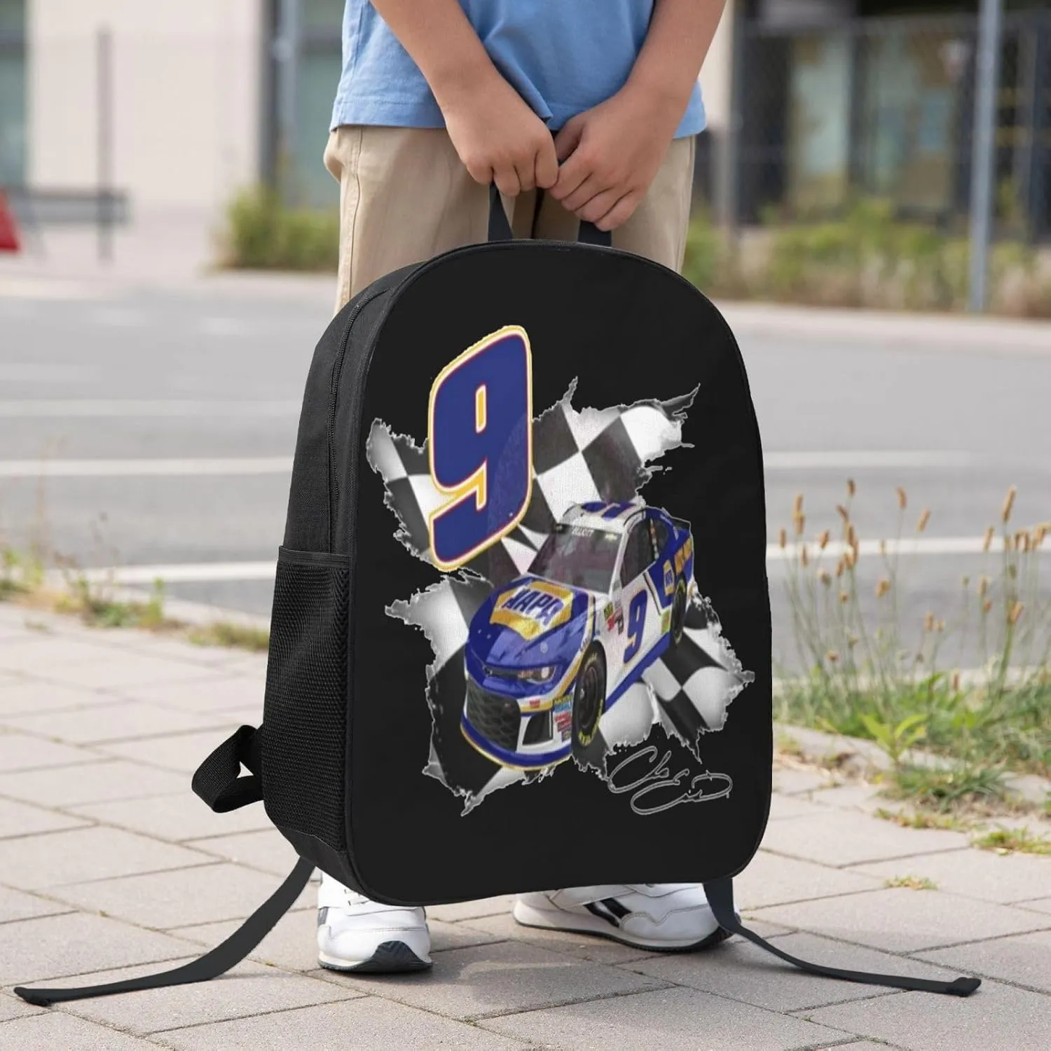 Chase-Elliott-Car-9 Backpack Work Rucksack Computer Bag 17 Inch Travel Backpack Gym Bags