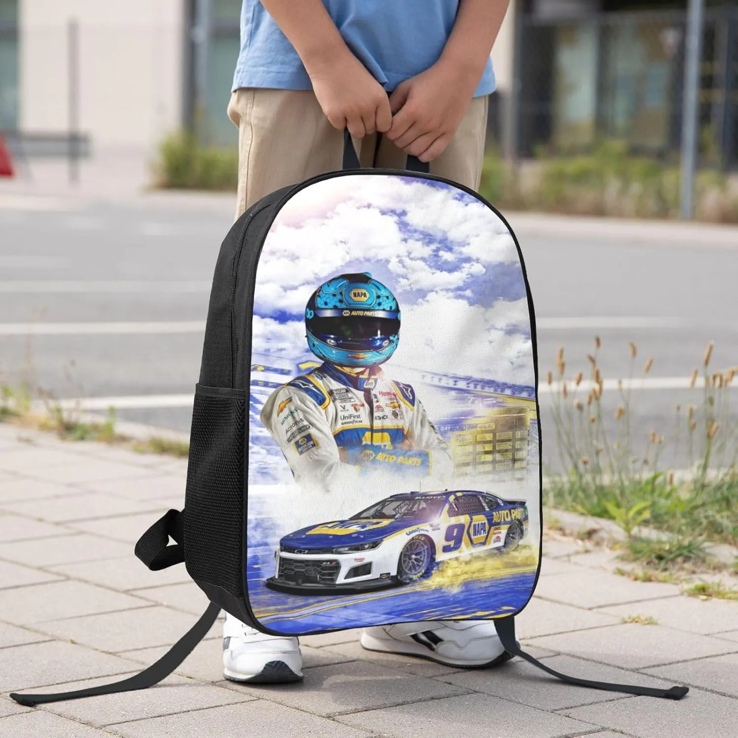 Chase-Elliott-Car-9 Backpack Work Rucksack Computer Bag 17 Inch Travel Backpack Gym Bags