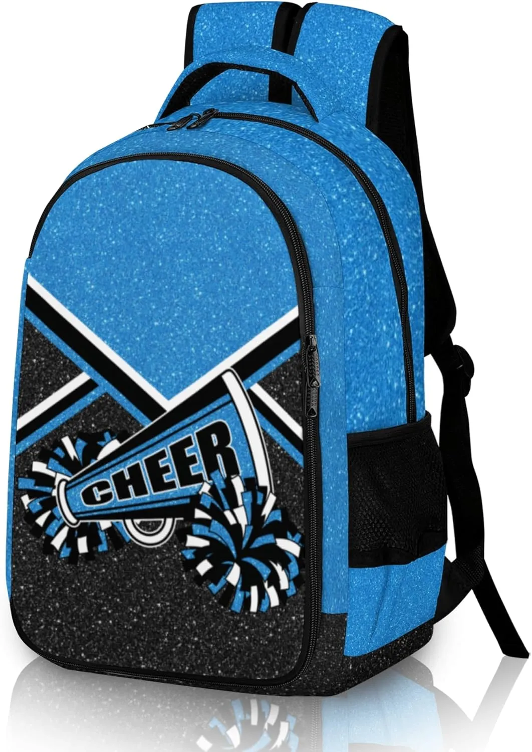Cheer Backpack for Cheerleader, Cheerleading Gifts for Teams, Women's Cheer Backpack (Blue)