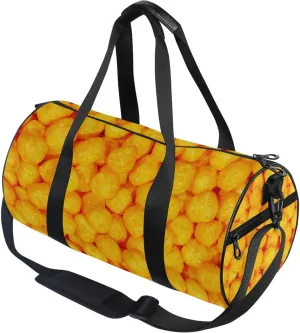 Cheese Balls Gym Duffle Bag for Women Men Sports Fitness Bag Workout Travel Gymnastics Dance Ballet