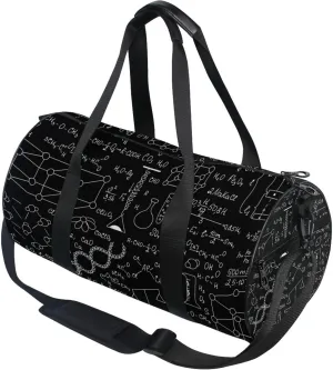 Chemical and Physical Formulas Gym Duffle Bag for Women Men Sports Fitness Bag Workout Travel Gymnastics Dance