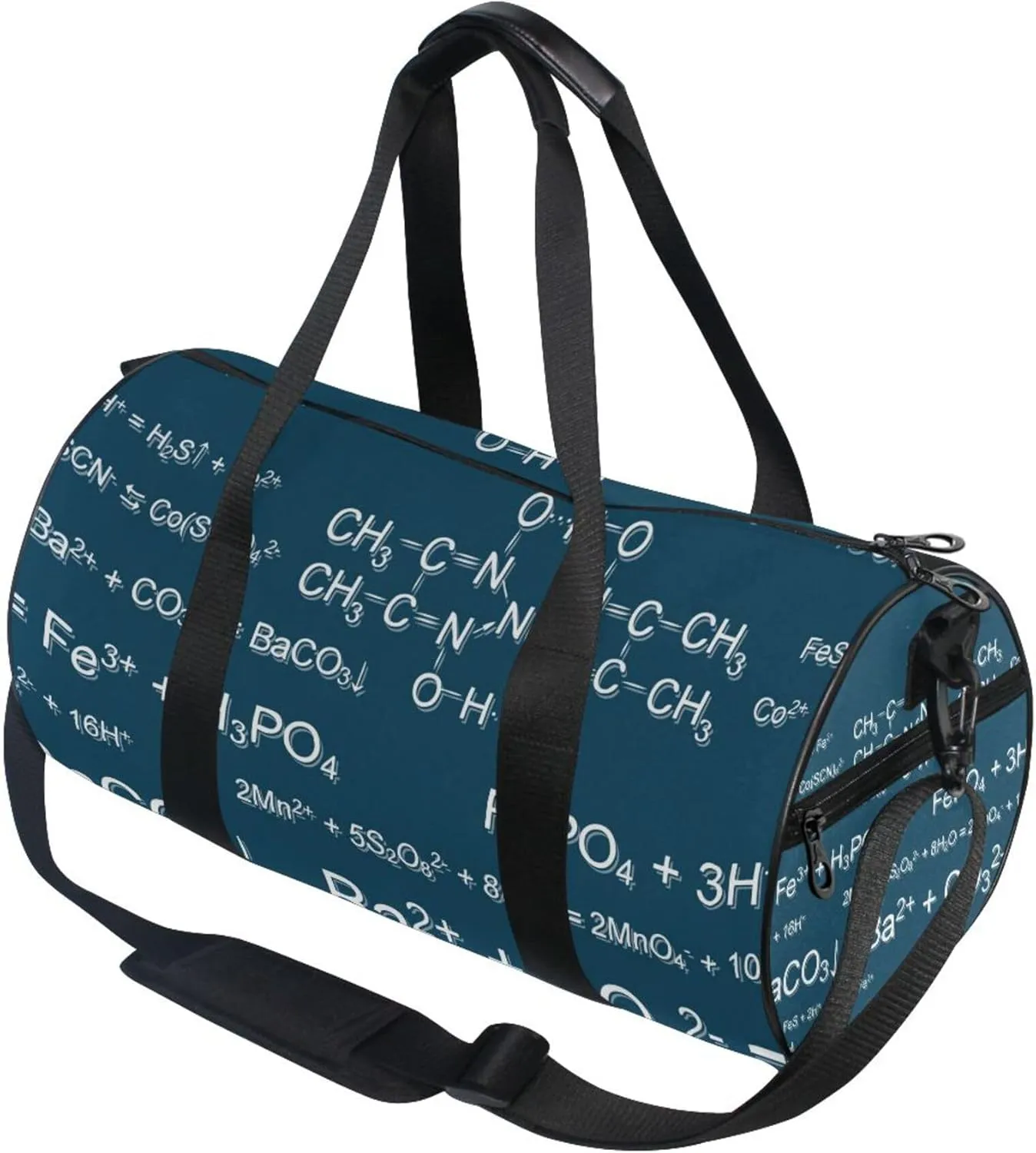 Chemical Formulas Gym Duffle Bag for Women Men Sports Fitness Bag Workout Travel Gymnastics Dance