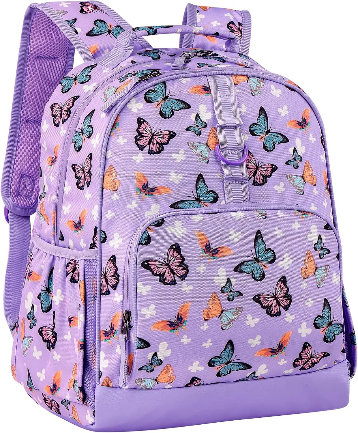 Choco Mocha Butterfly Backpack for Girls, Purple, 15 inch