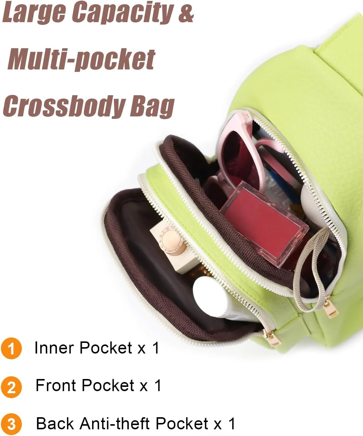 Christmas Gifts for Her Teen Girls Girlfriend Crossbody Bags Gifts for Women Birthday Personalized Gifts for Family Small Crossbody Sling Bag Fanny Pack Chest Travel Purse Mothers Day Gift Idea