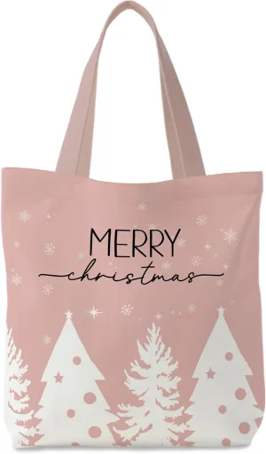 Christmas Tote Bag, Christmas Canvas Tote Bag for Women, Christmas Tote Bags with Handles