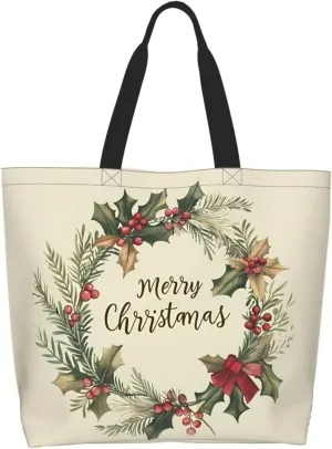 Christmas Tote Bags women Large shopping Bag Christmas Handbags Travel Bags