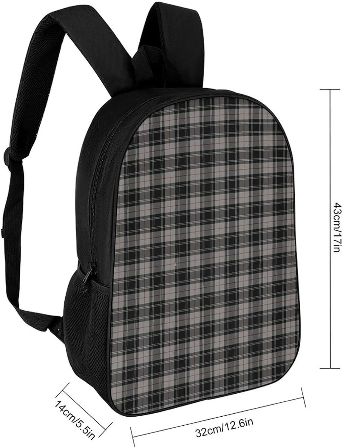 Clan Moffat Tartan Backpack Lightweight Waterproof Backpacks Laptop Backpack for Unisex Casual Travel Daypacks Large Capacity