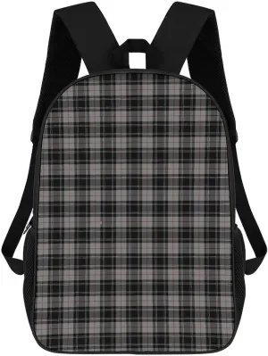 Clan Moffat Tartan Backpack Lightweight Waterproof Backpacks Laptop Backpack for Unisex Casual Travel Daypacks Large Capacity