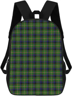 Clan Reid Tartan Backpack Lightweight Waterproof Backpacks Laptop Backpack for Unisex Casual Travel Daypacks Large Capacity