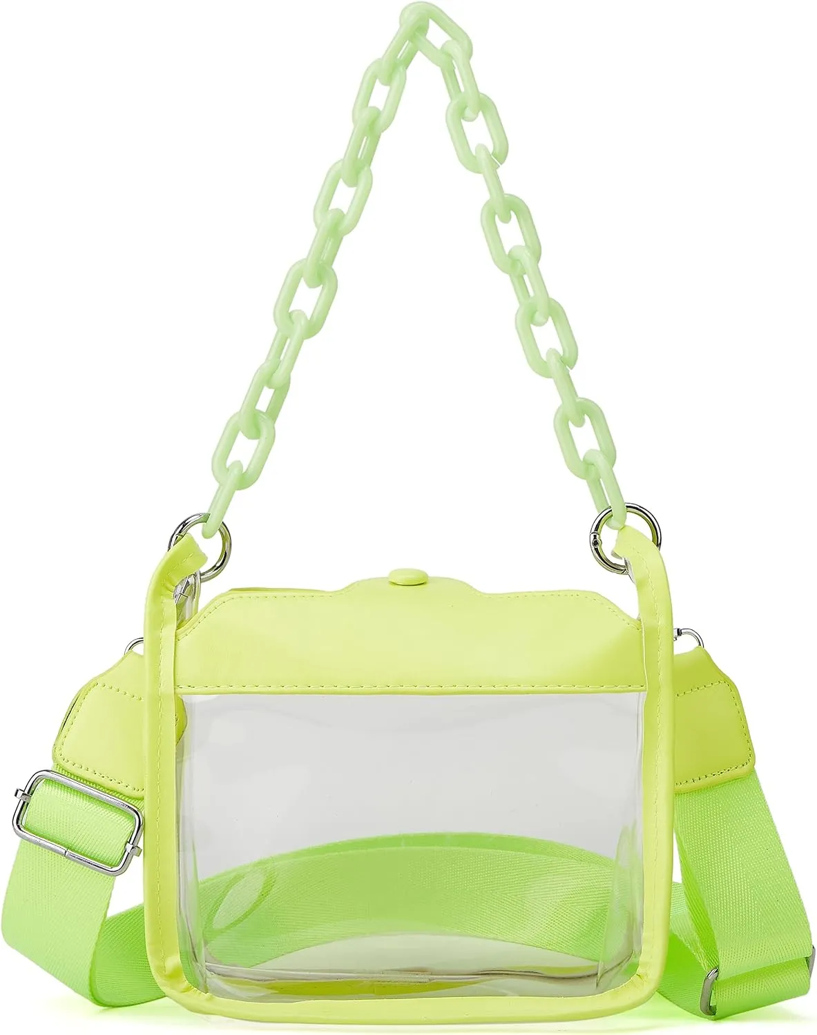 Clear Handbag - Concert & Stadium Approved, Shoulder & Crossbody Bag, Satchel & Hobo Style