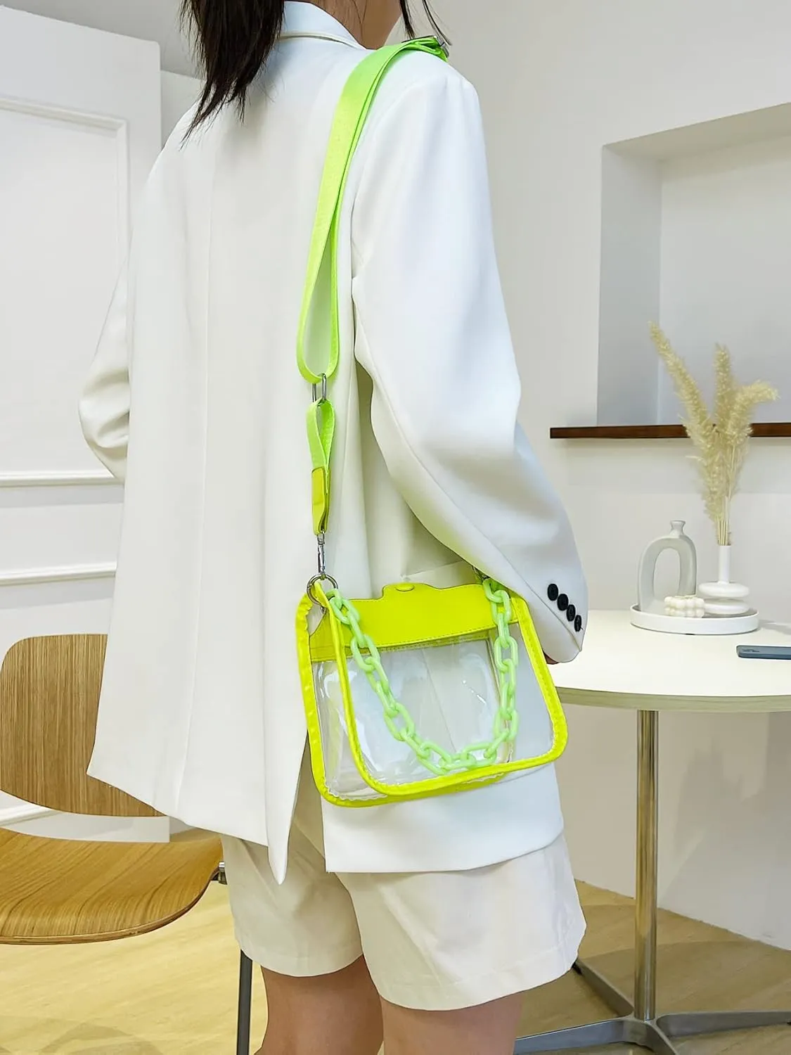 Clear Handbag - Concert & Stadium Approved, Shoulder & Crossbody Bag, Satchel & Hobo Style