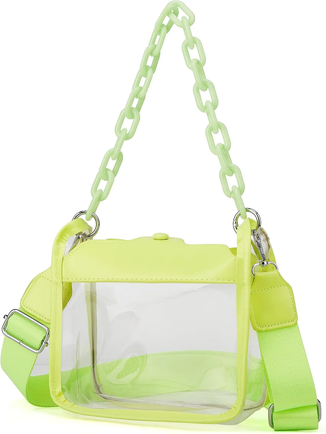 Clear Handbag - Concert & Stadium Approved, Shoulder & Crossbody Bag, Satchel & Hobo Style