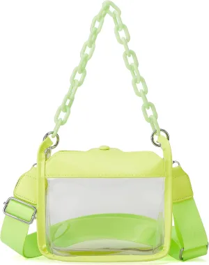 Clear Handbag - Concert & Stadium Approved, Shoulder & Crossbody Bag, Satchel & Hobo Style