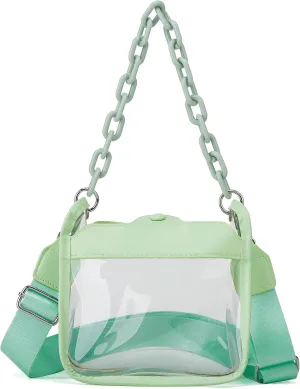 Clear Handbag - Concert & Stadium Approved, Shoulder & Crossbody Bag, Satchel & Hobo Style