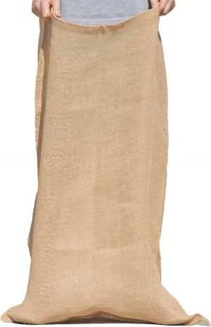 CleverDelights 23" x 40" Burlap Bags - 3 Pack - 100% Jute - Heavy Duty Stitching - 23x40 Inch