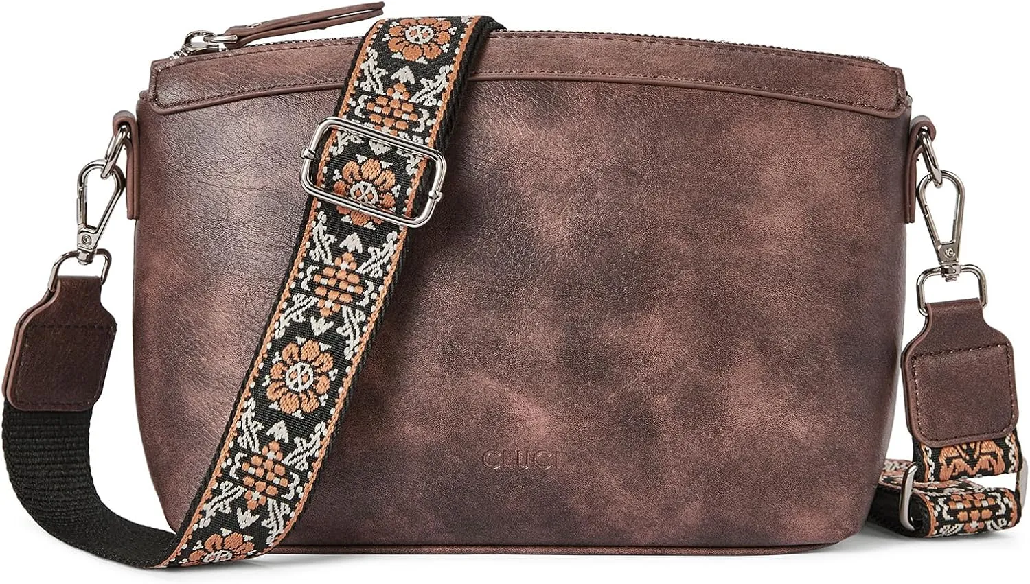 CLUCI Crossbody Bags for Women, Vegan Leather Shoulder Handbags, Purses for Women with Adjustable Wide Strap