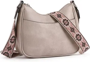 CLUCI Crossbody Bags for Women, Vegan Leather Shoulder Handbags, Purses for Women with Adjustable Wide Strap