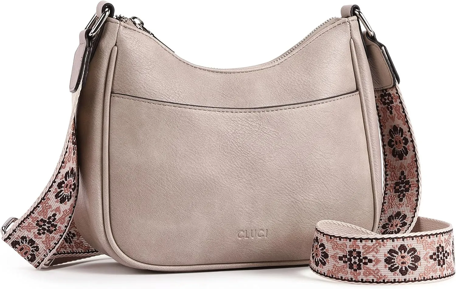 CLUCI Crossbody Bags for Women, Vegan Leather Shoulder Handbags, Purses for Women with Adjustable Wide Strap