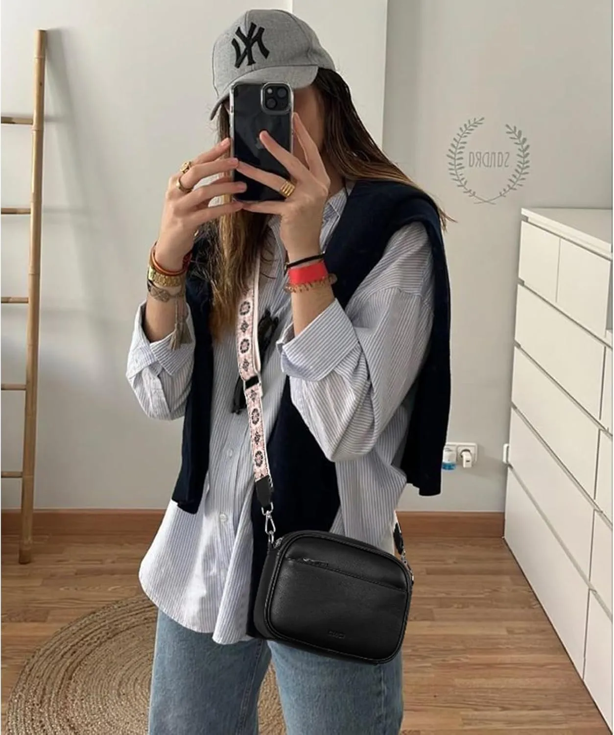 CLUCI Crossbody Bags for Women, Vegan Leather Shoulder Handbags，Purses for Women with Adjustable Wide Strap