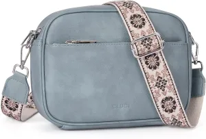 CLUCI Crossbody Bags for Women, Vegan Leather Shoulder Handbags，Purses for Women with Adjustable Wide Strap