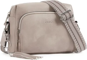 CLUCI Crossbody Bags for Women, Vegan Leather Shoulder Handbags，Purses for Women with Adjustable Wide Strap