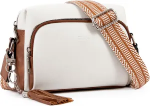 CLUCI Crossbody Bags for Women, Vegan Leather Shoulder Handbags，Purses for Women with Adjustable Wide Strap
