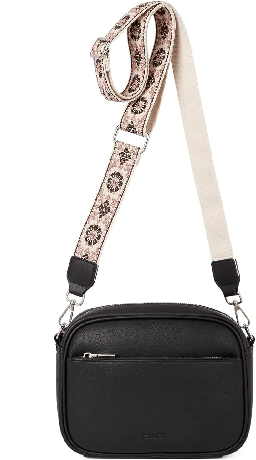 CLUCI Crossbody Bags for Women, Vegan Leather Shoulder Handbags，Purses for Women with Adjustable Wide Strap