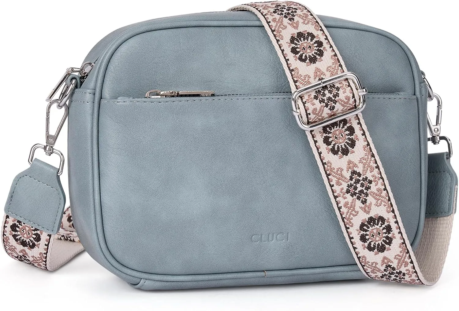 CLUCI Crossbody Bags for Women, Vegan Leather Shoulder Handbags，Purses for Women with Adjustable Wide Strap