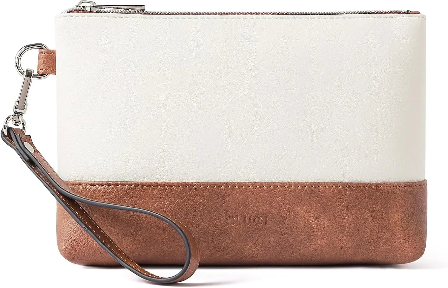 CLUCI Wristlet Wallet for Women Large Capacity Leather Clutch Purse Slim Ladies Travel Credit Card Holder Phone Organizer