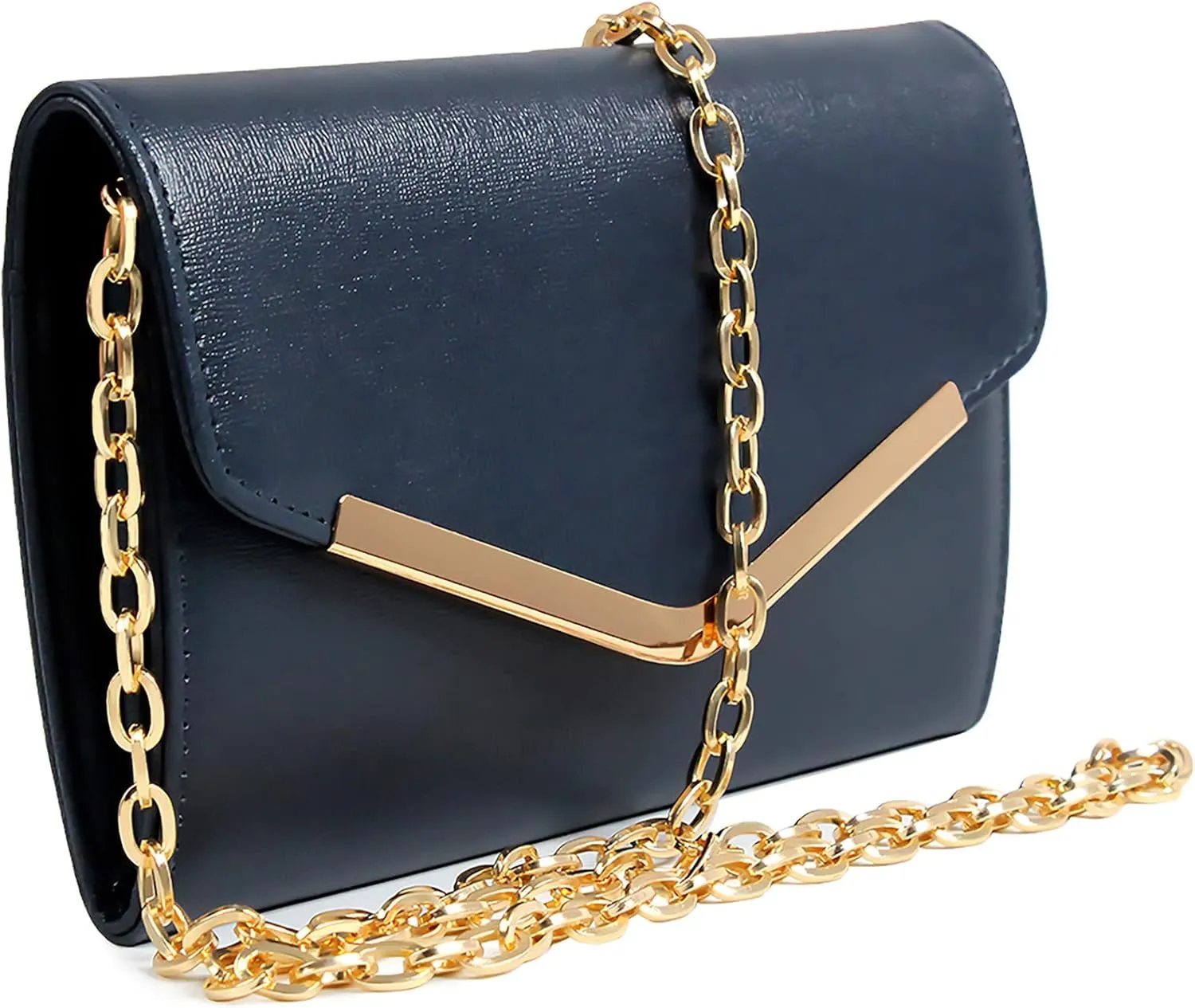 Clutch Purse Evening Bag for Women, Envelope Handbag With Detachable Chain for Wedding and Party