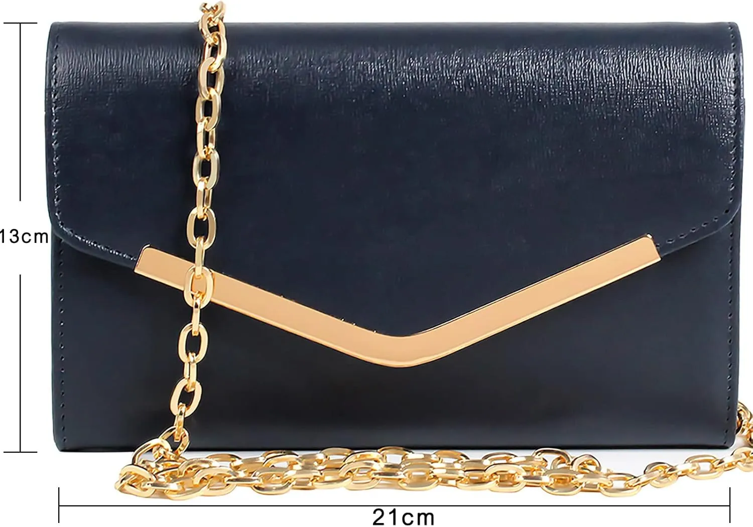 Clutch Purse Evening Bag for Women, Envelope Handbag With Detachable Chain for Wedding and Party