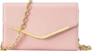 Clutch Purse Evening Bag for Women, Envelope Handbag With Detachable Chain for Wedding and Party