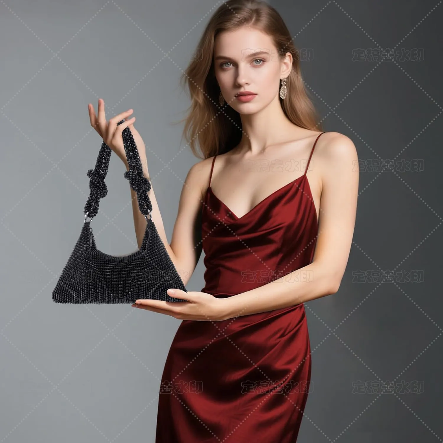 Clutch Purse for Women,Sparkly Rhinestone Evening Bag Wedding & Party Accessories,Handbag Fits Phone,Wallet & Lipstick