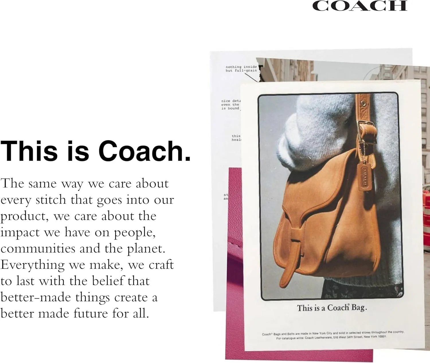 COACH Belt Bag in Crossgrain Leather, Black