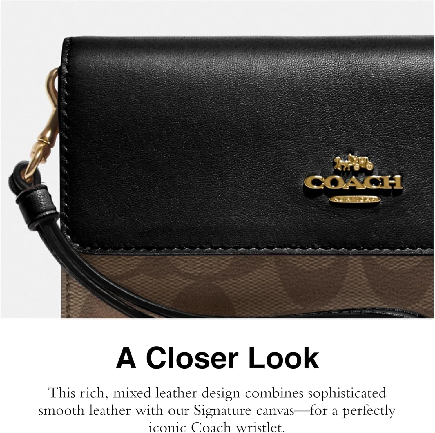 Coach Women's Signature Foldover Wristlet