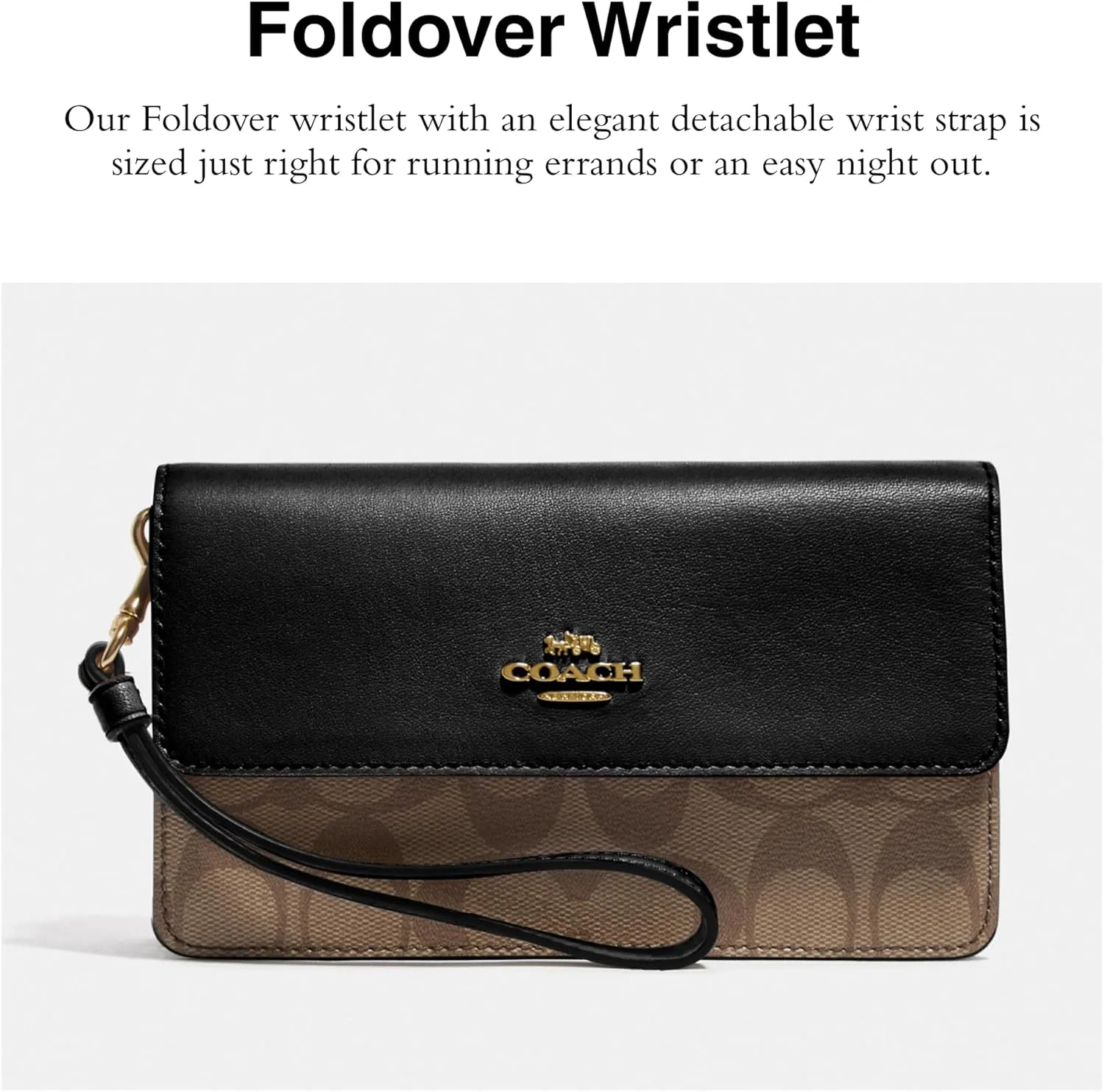 Coach Women's Signature Foldover Wristlet
